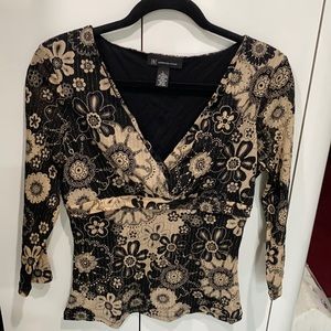 INC blouse size large with metallic threads